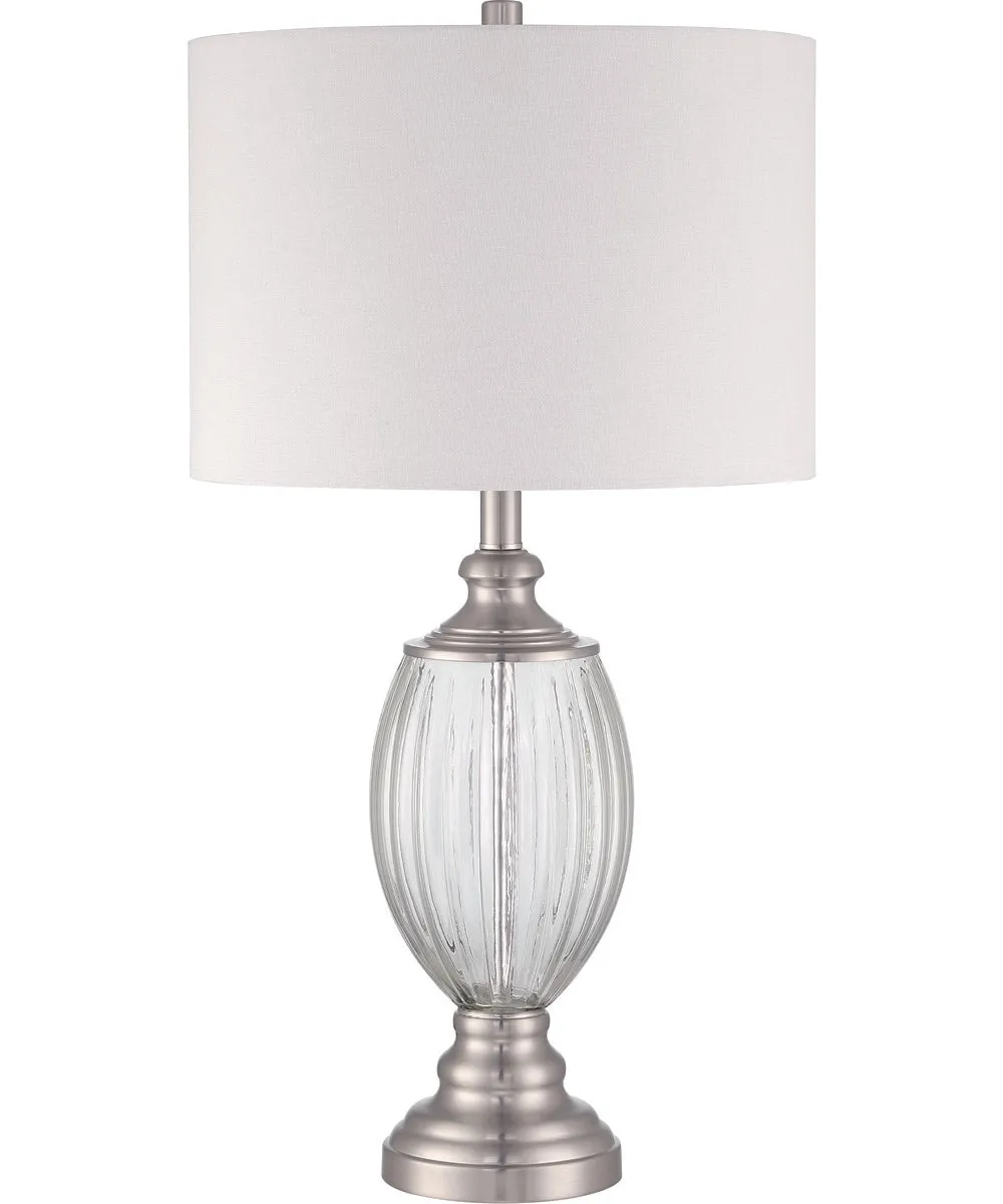 1-Light Table Lamp Brushed Nickel