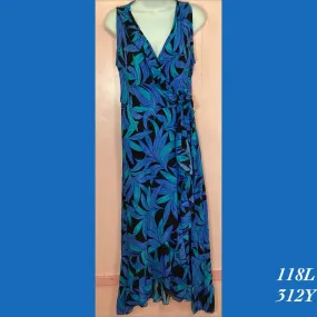 118L - 312Y , Sleeveless wrap dress