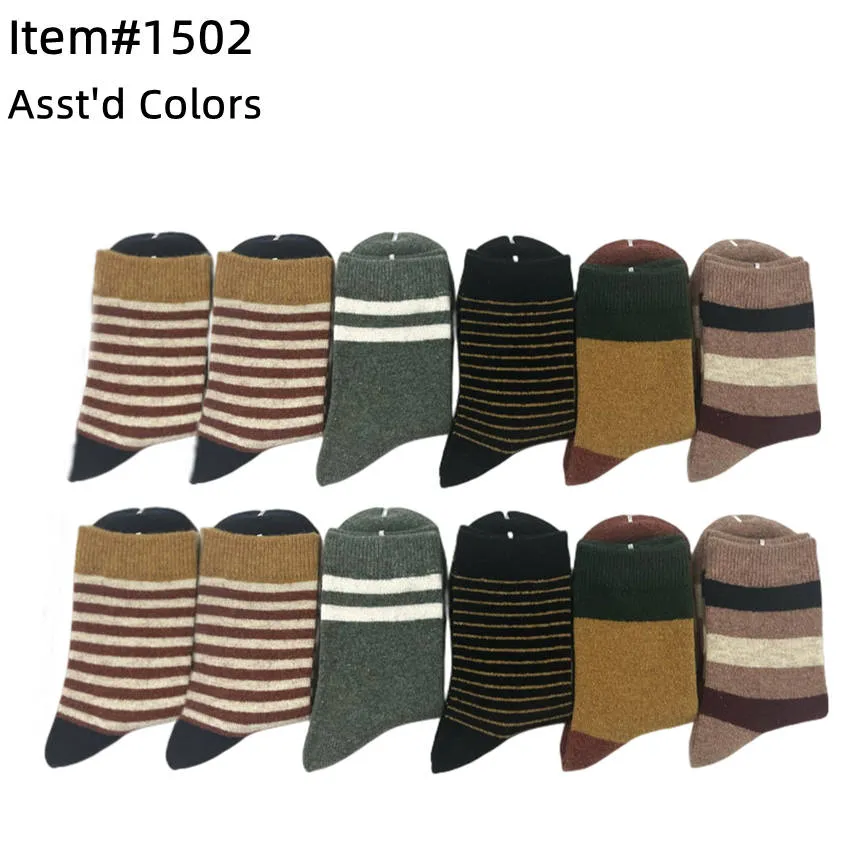 12pack Women's Socks Wool Blend Warm Crew Women Socks #1502