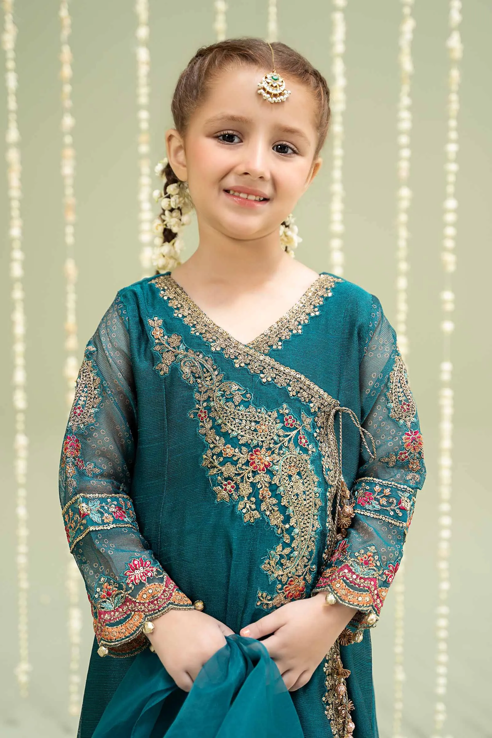 3 Piece Embroidered Paper Cotton Suit | MKD-W24-22