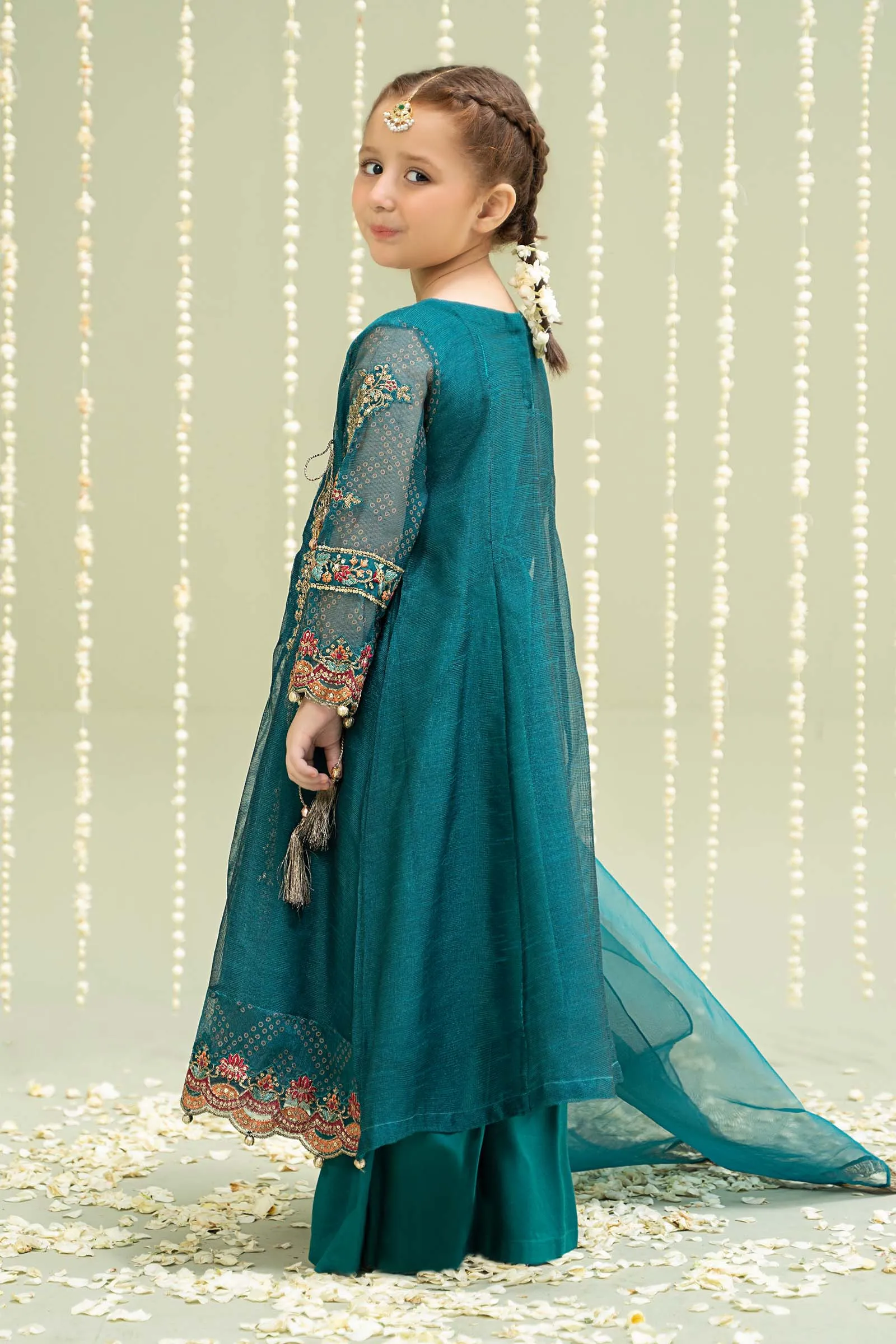 3 Piece Embroidered Paper Cotton Suit | MKD-W24-22