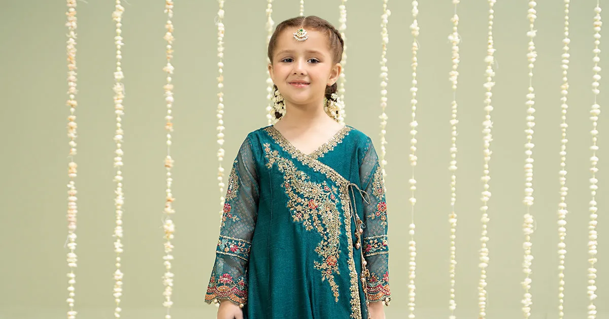 3 Piece Embroidered Paper Cotton Suit | MKD-W24-22