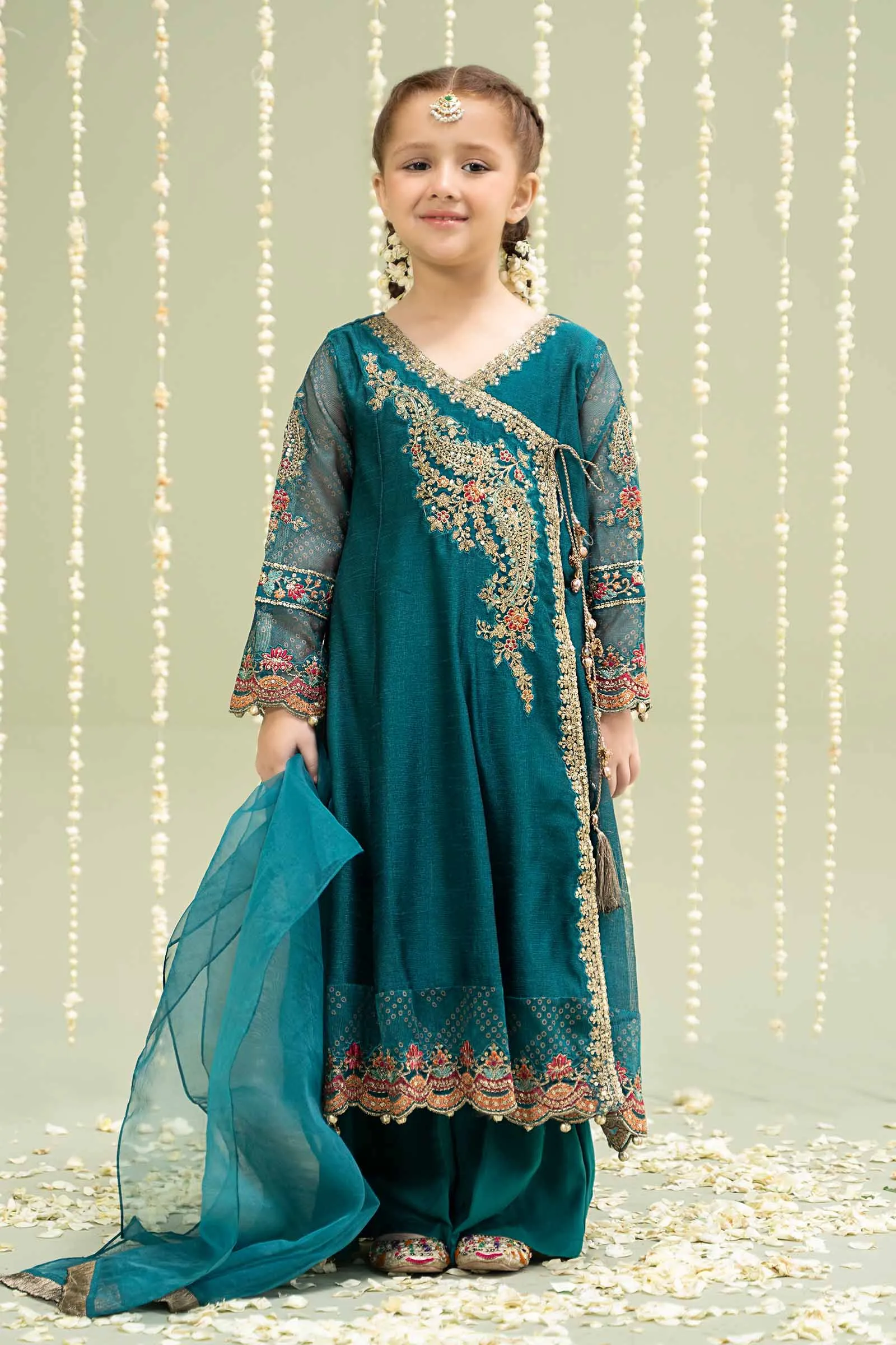 3 Piece Embroidered Paper Cotton Suit | MKD-W24-22