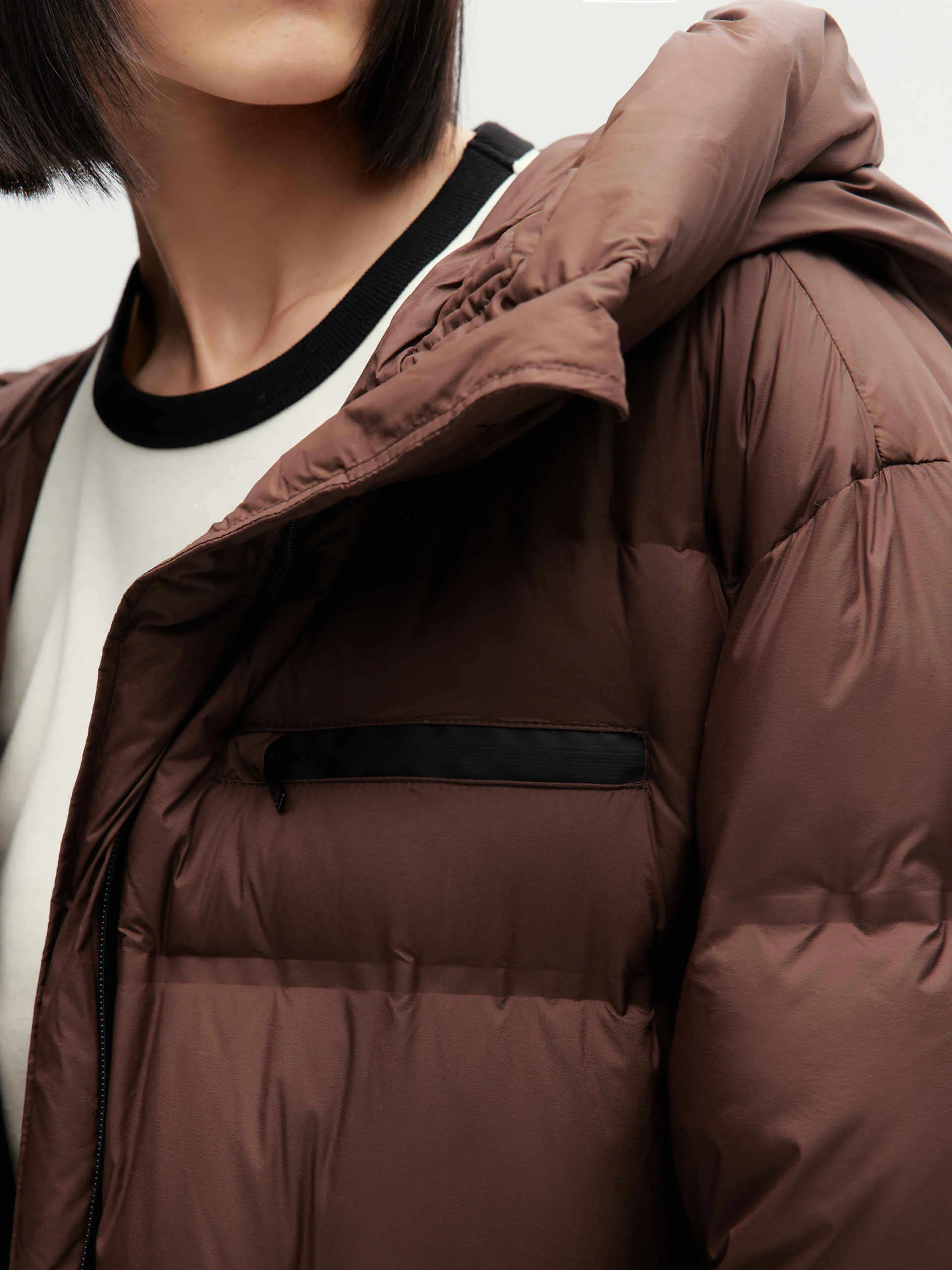 Adjustable Waist Puffer Coat