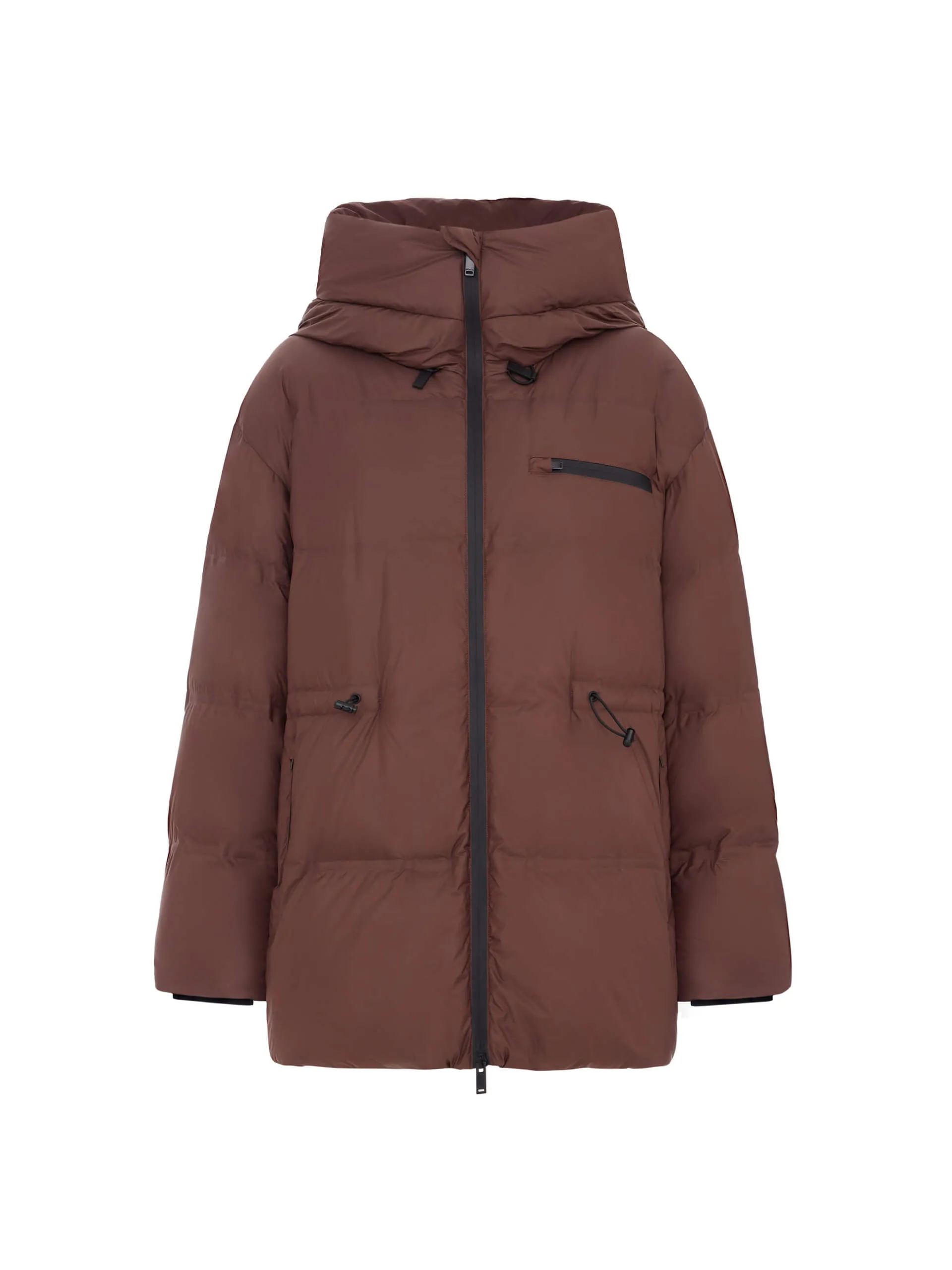 Adjustable Waist Puffer Coat