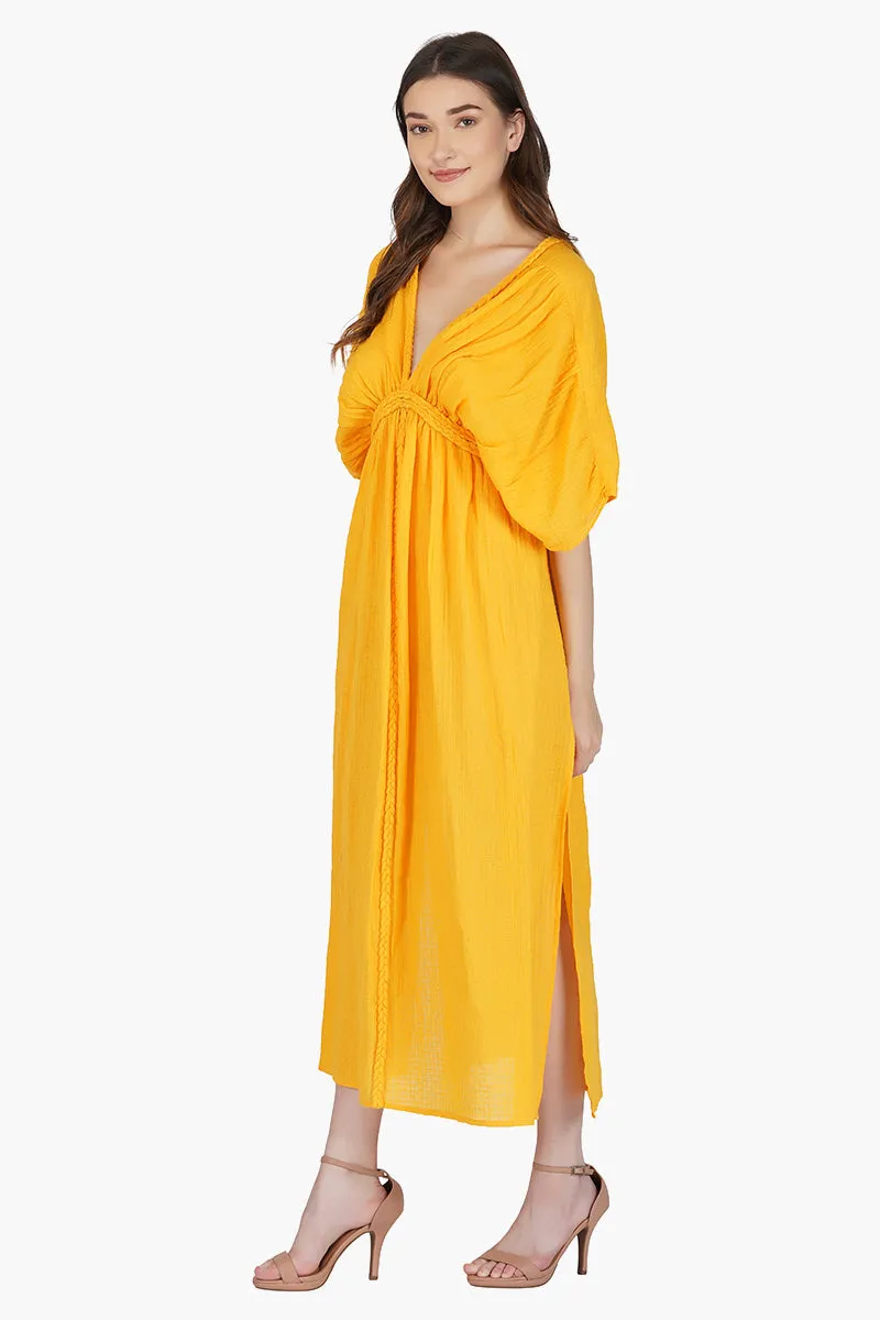 Amber Cotton Dobby Maxi Dress