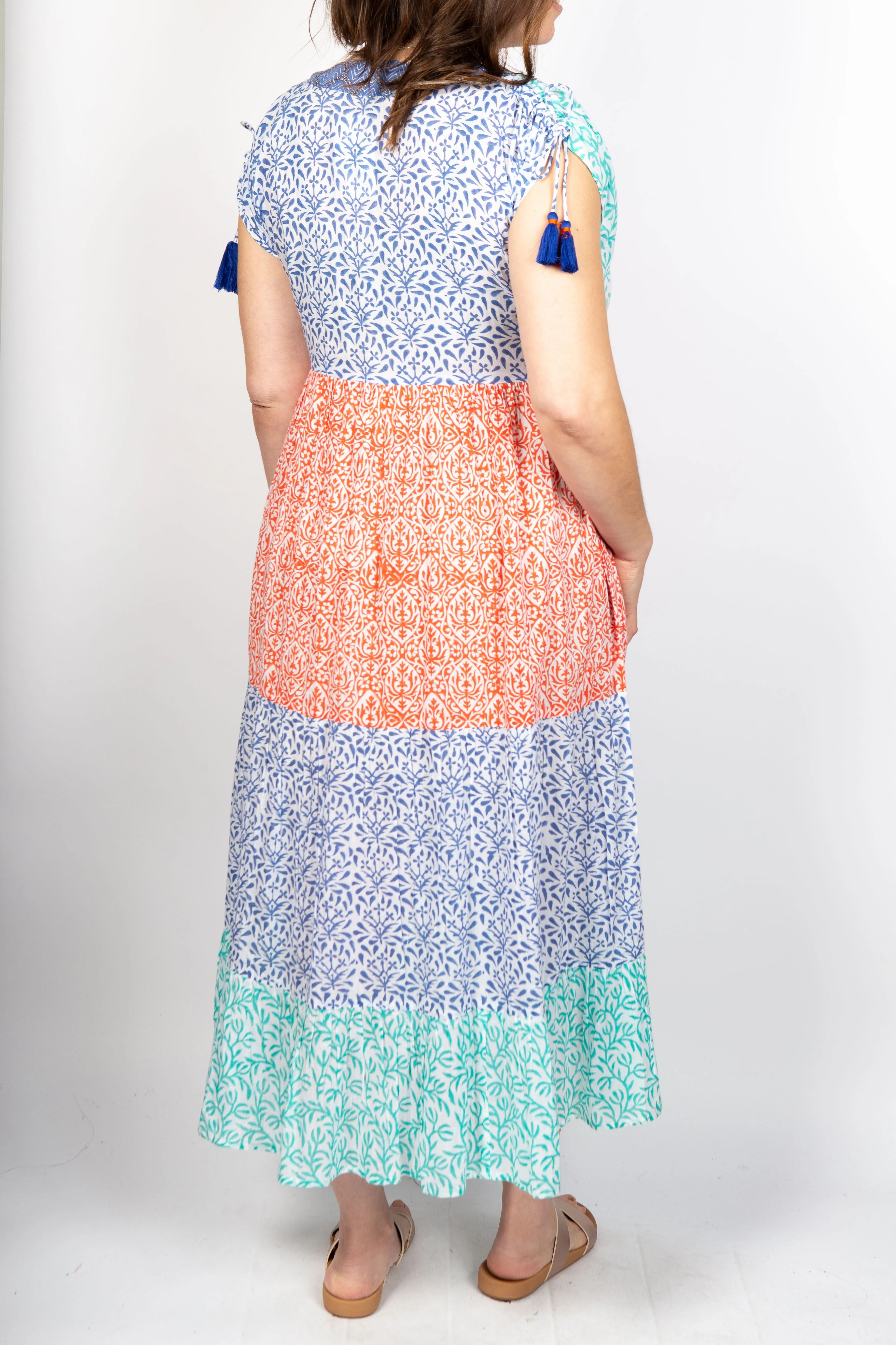 April Block Printed Dress