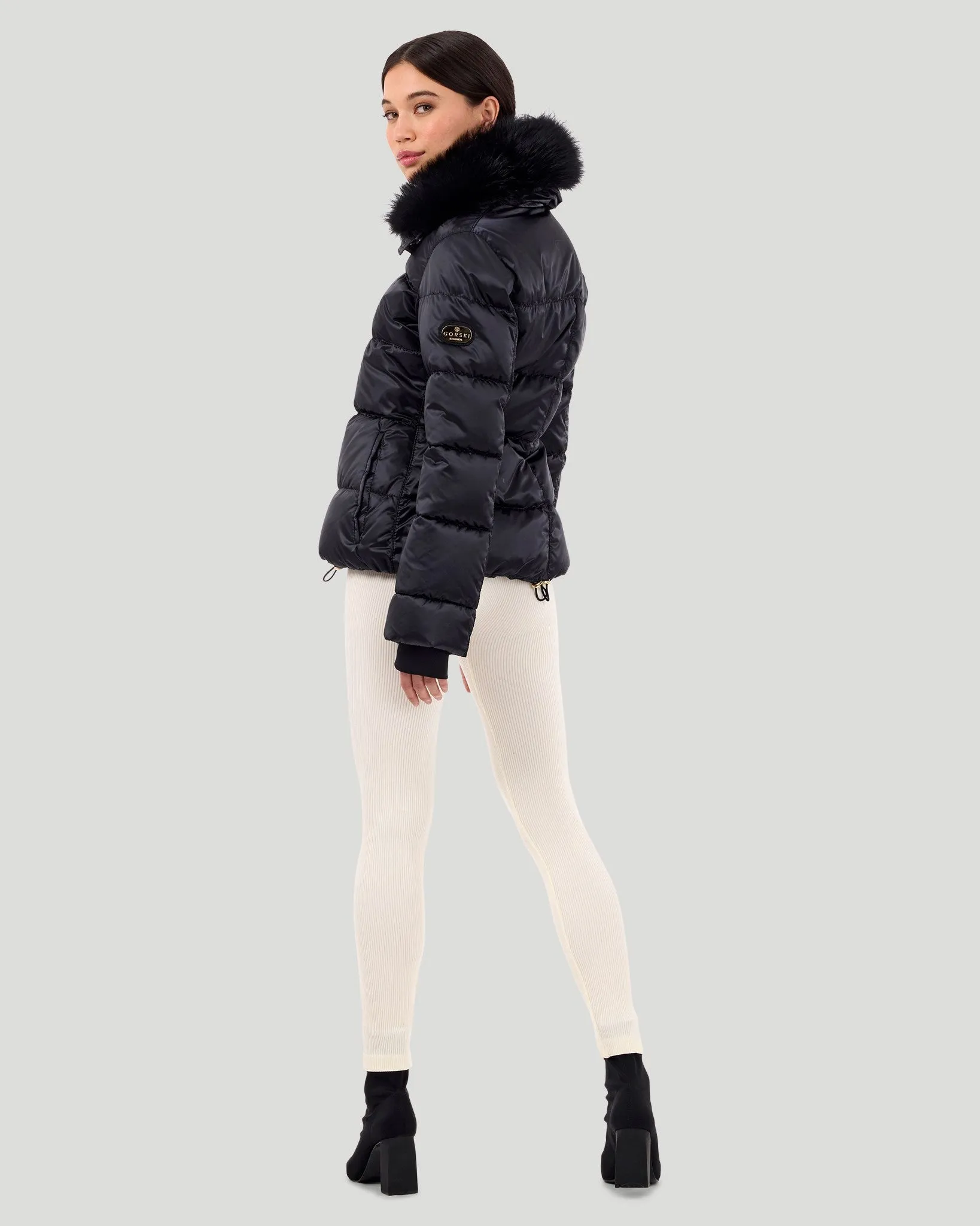 Après-Ski Jacket with Detachable Toscana Shearling Lamb Collar