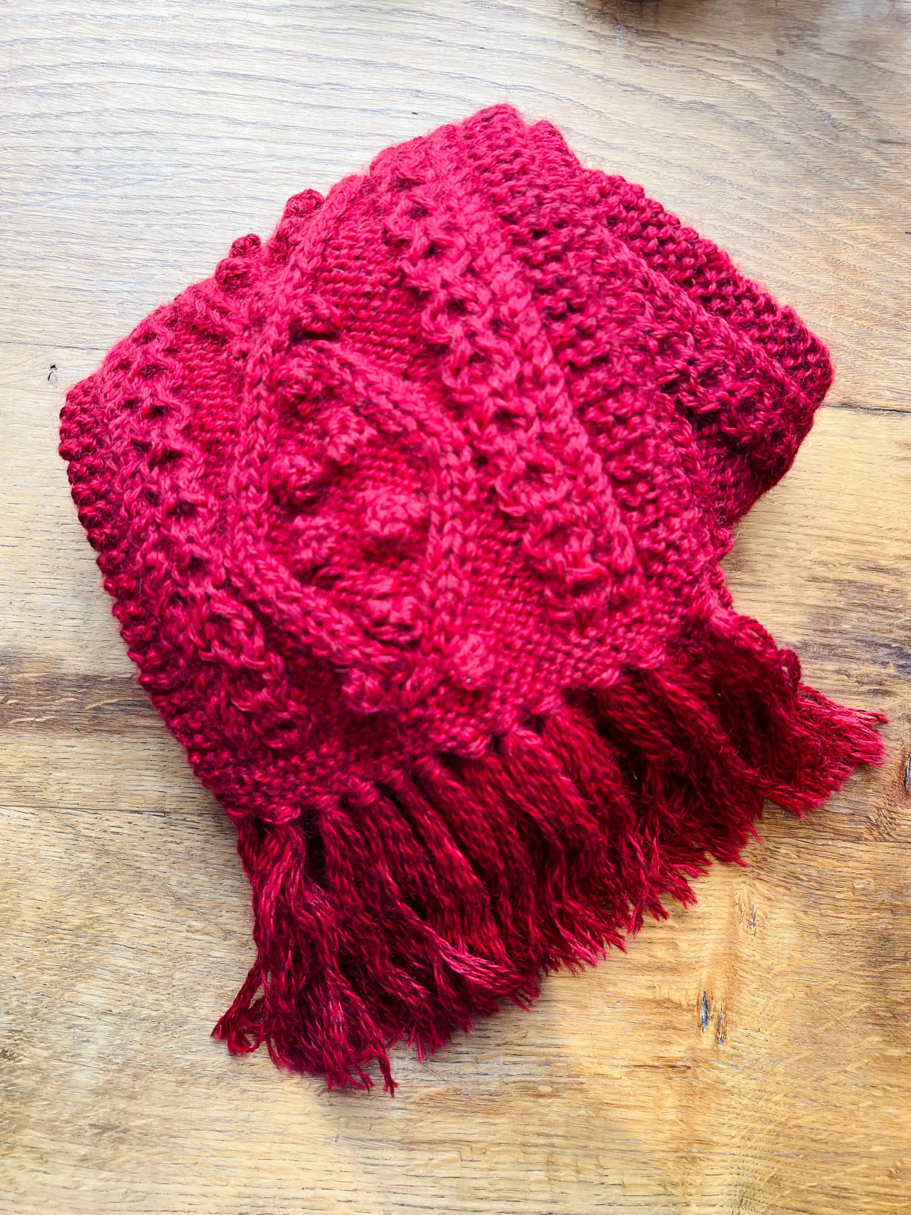 Aran Scarf / Red