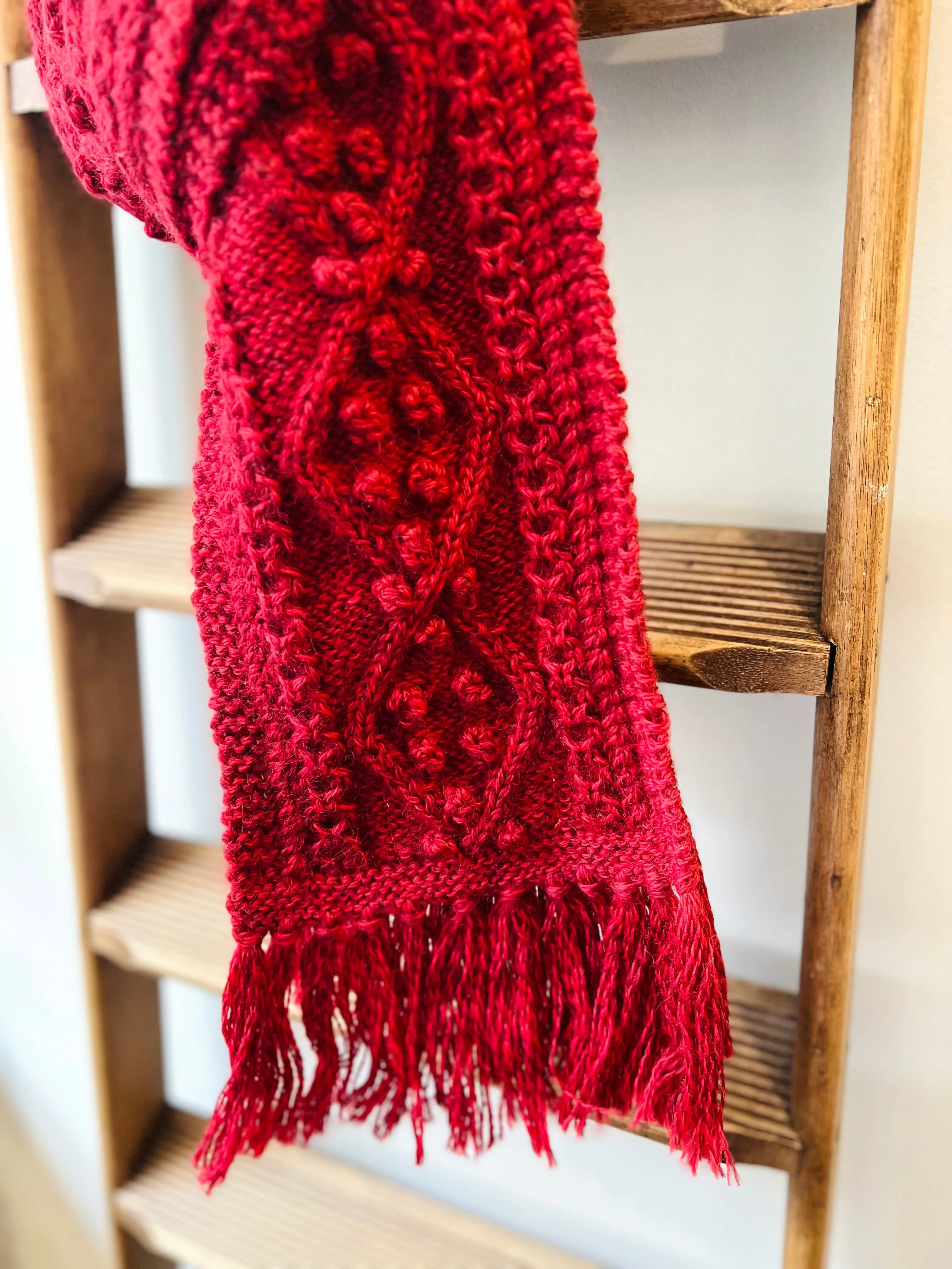 Aran Scarf / Red