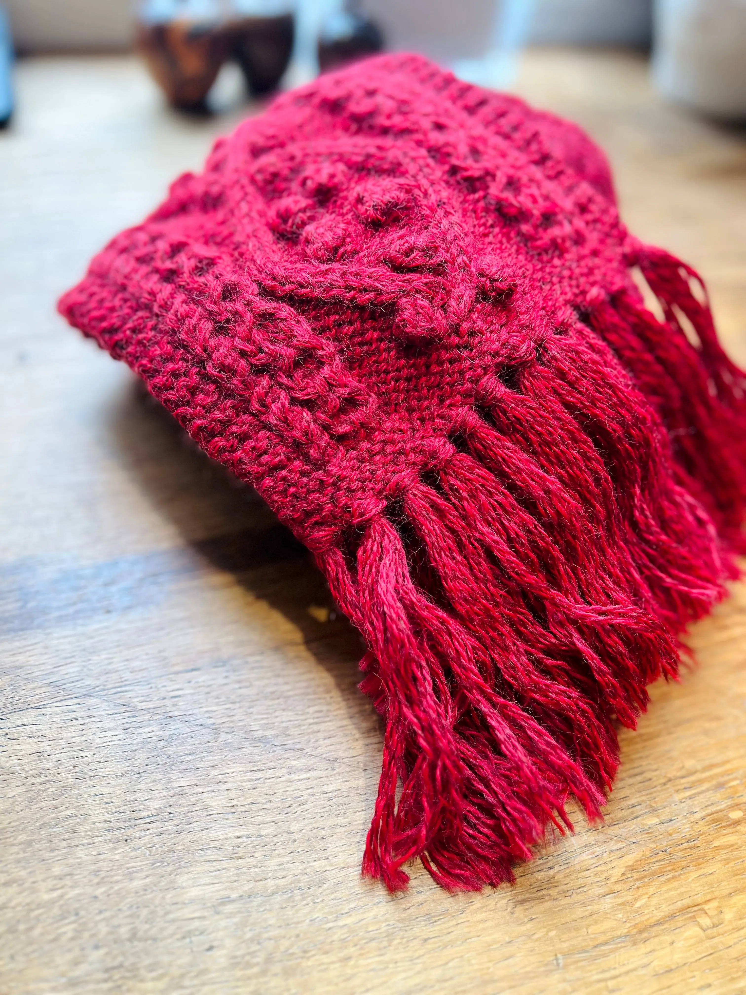 Aran Scarf / Red