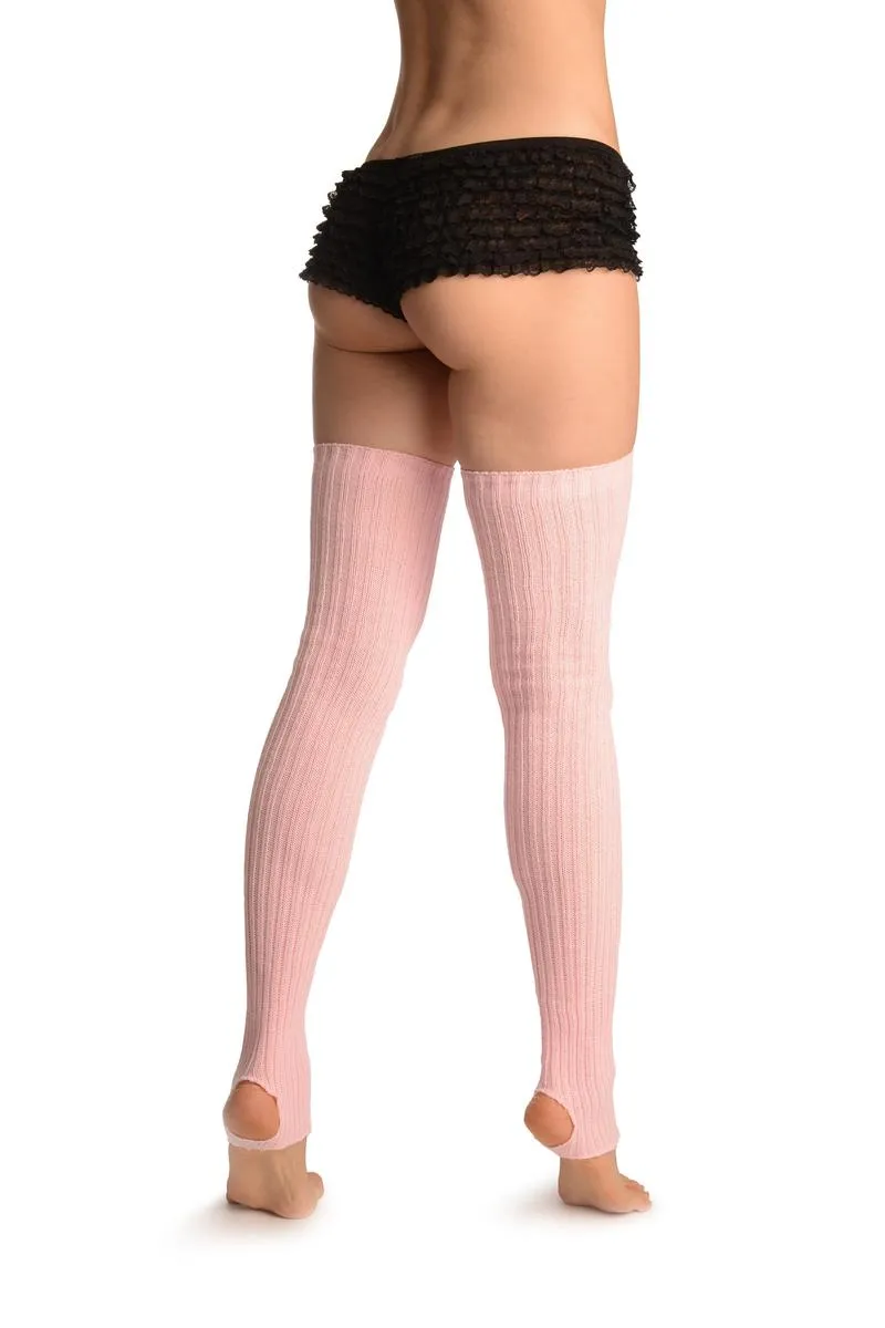 Baby Pink Stirrup Dance/Ballet Leg Warmers