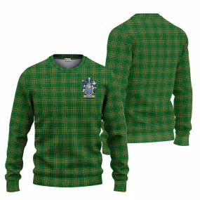 Baillie Irish Clan Tartan Knitted Sweater with Coat of Arms