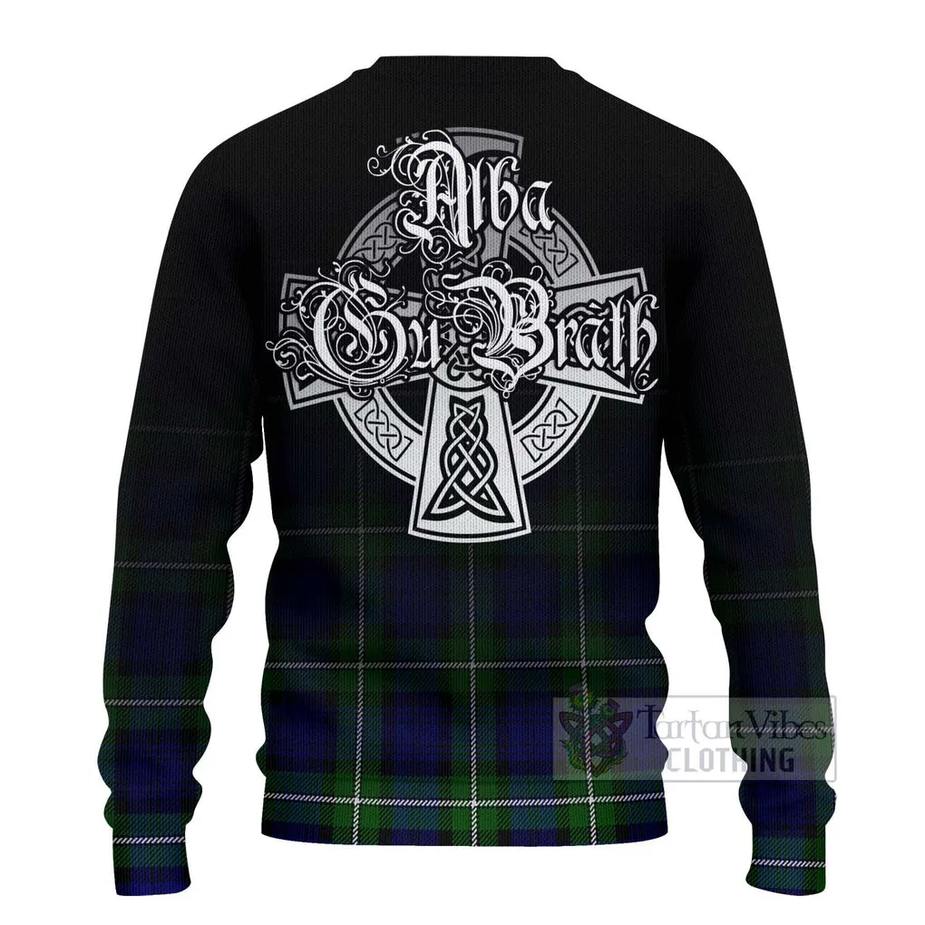 Bannerman Tartan Ugly Sweater Featuring Alba Gu Brath Family Crest Celtic Inspired