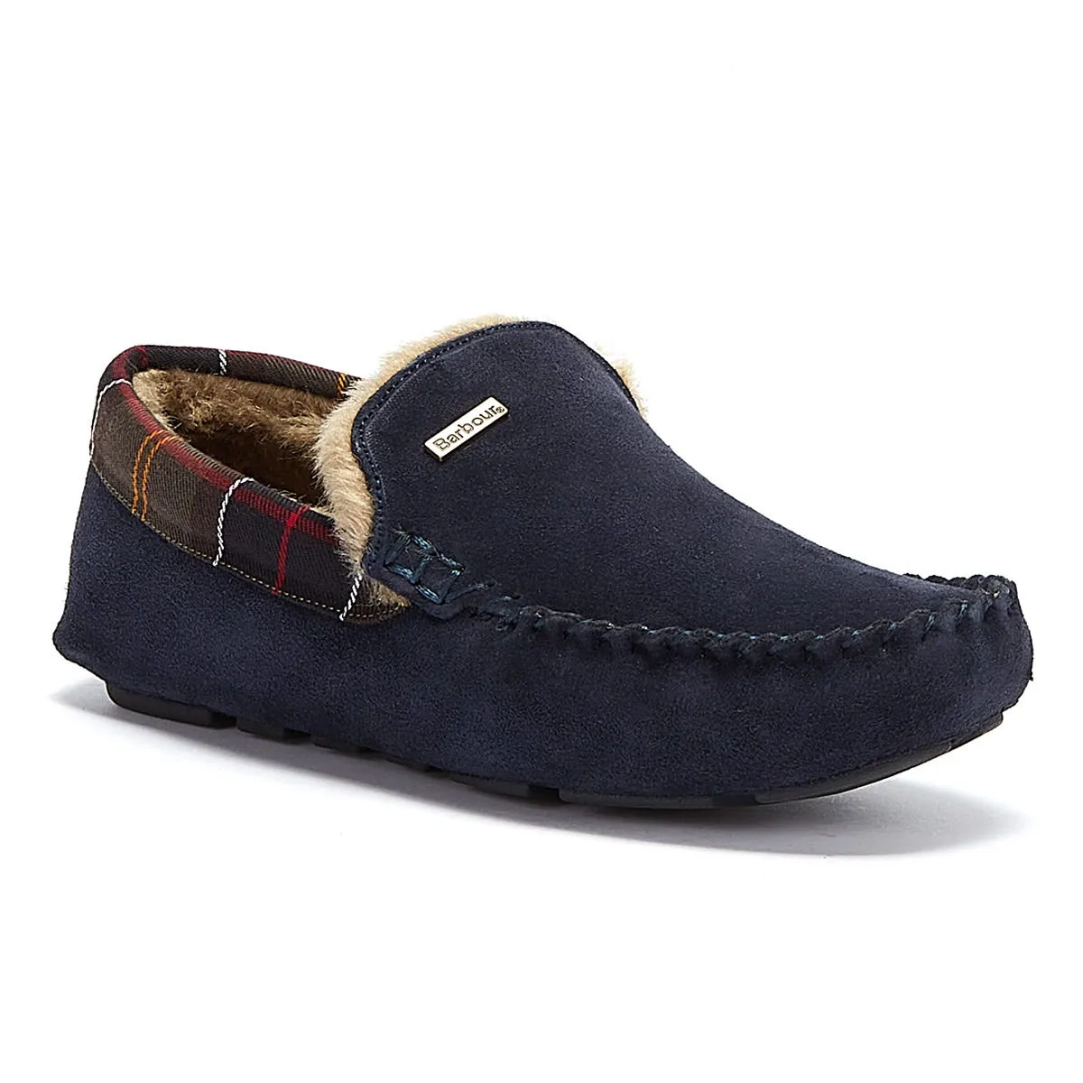 Barbour Men's Monty Slippers in Navy