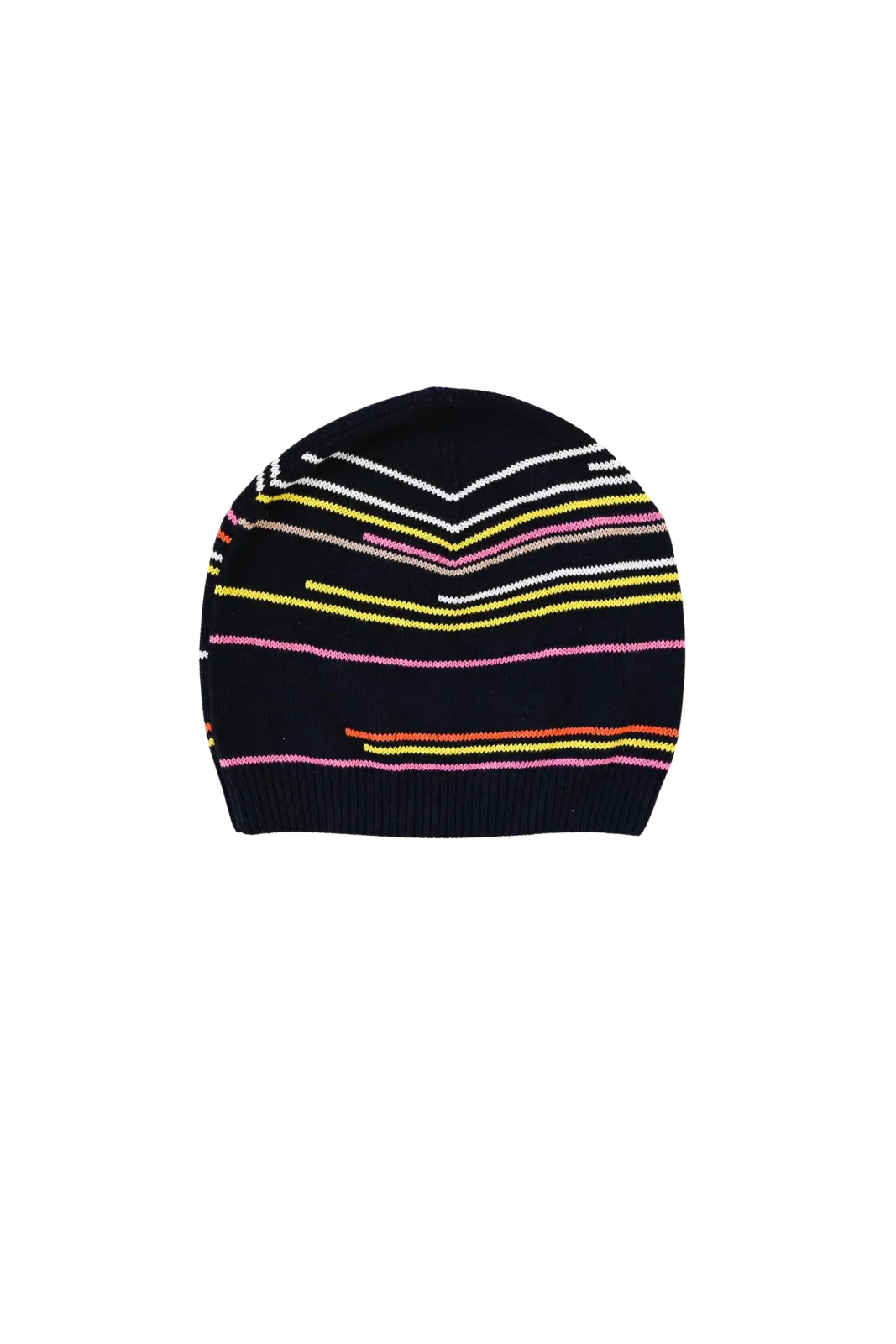 Beanie Hat Edited Stripe, Indigo