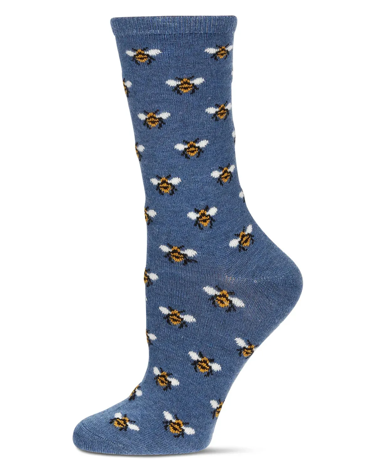 Bee Cashmere Socks in Denim