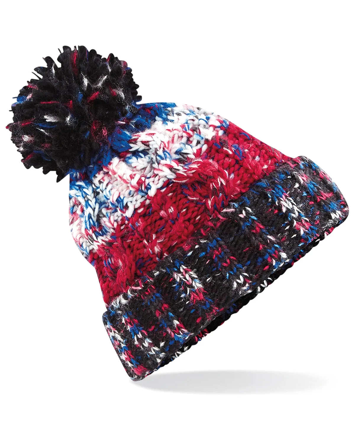 Beechfield Corkscrew Pom Pom Beanie