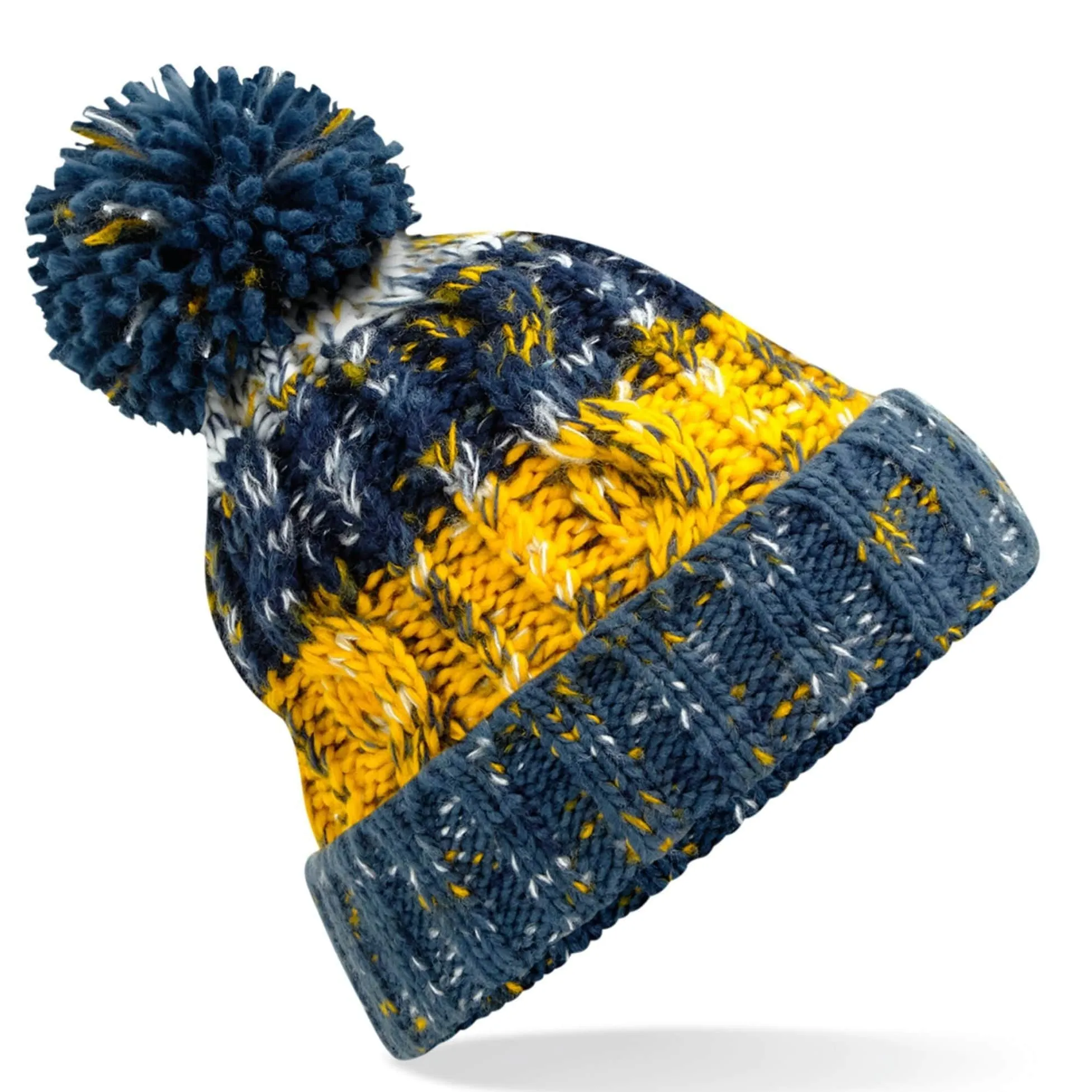 Beechfield Corkscrew Pom Pom Beanie