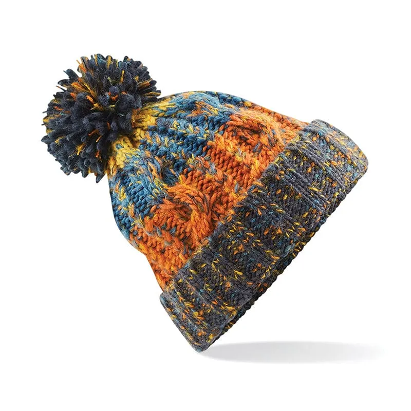 Beechfield Corkscrew Pom Pom Beanie