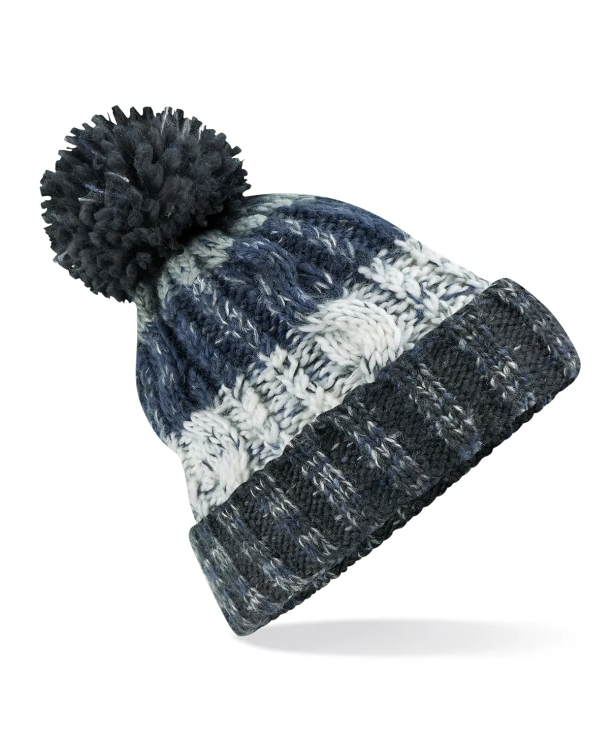 Beechfield Corkscrew Pom Pom Beanie