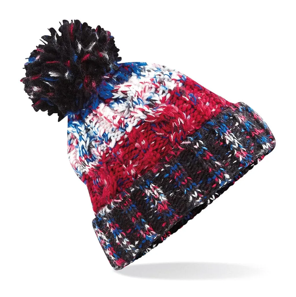 Beechfield Corkscrew Pom Pom Beanie