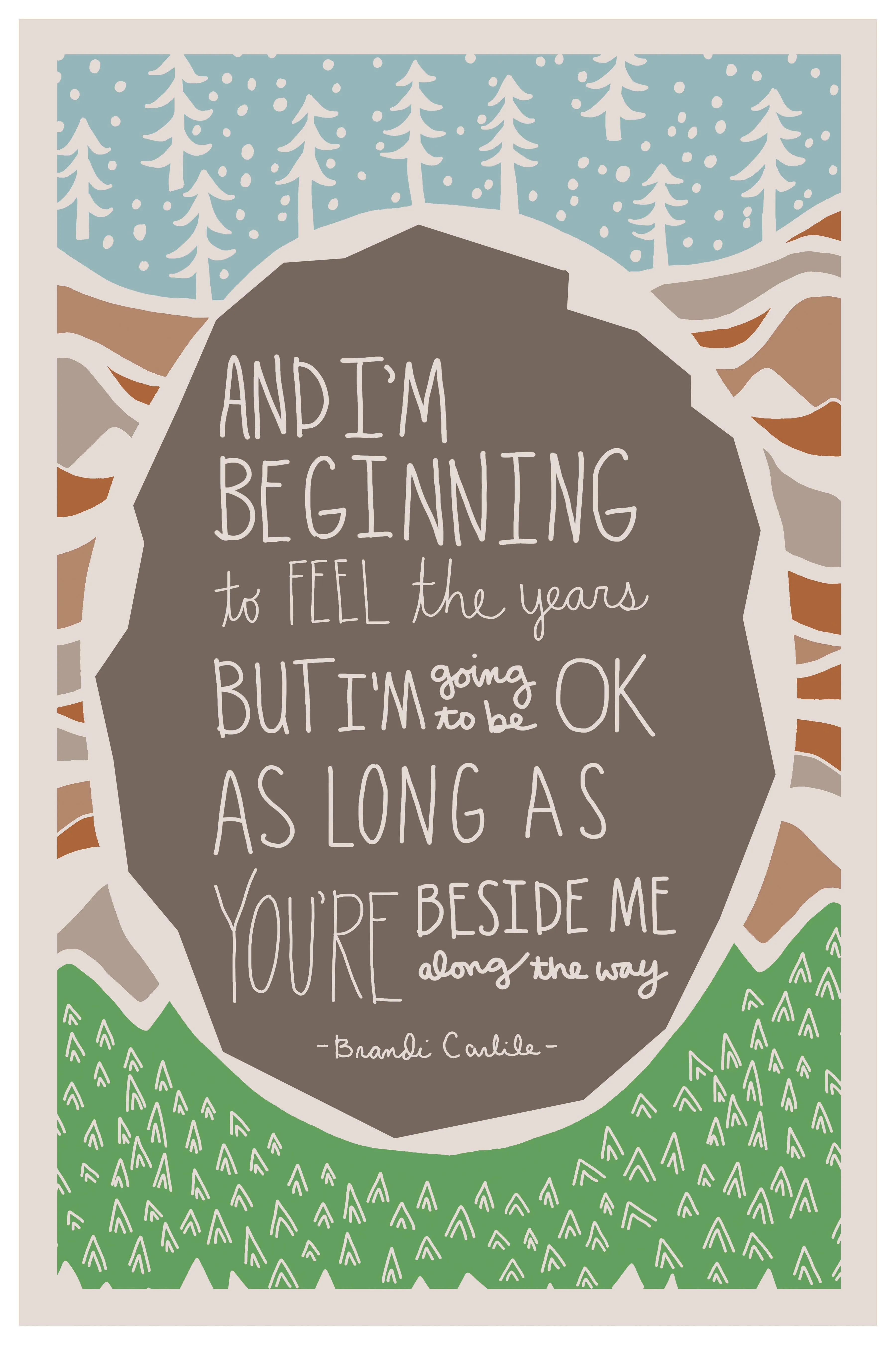 Beginning to feel the years, Brandi Carlile lyrics