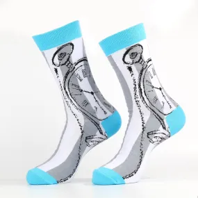 Blue Pocket Watch Socks