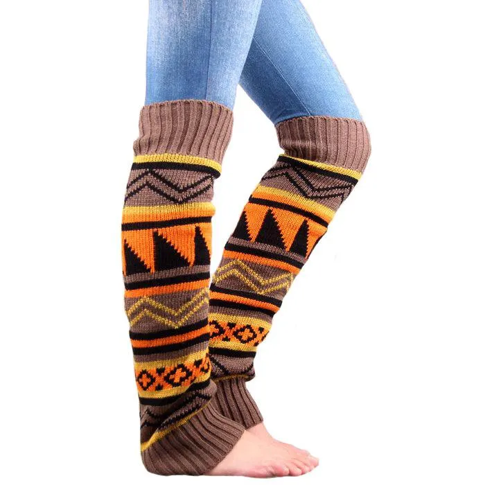 Bohemia Knitted Over Knee Long Leg Warmers