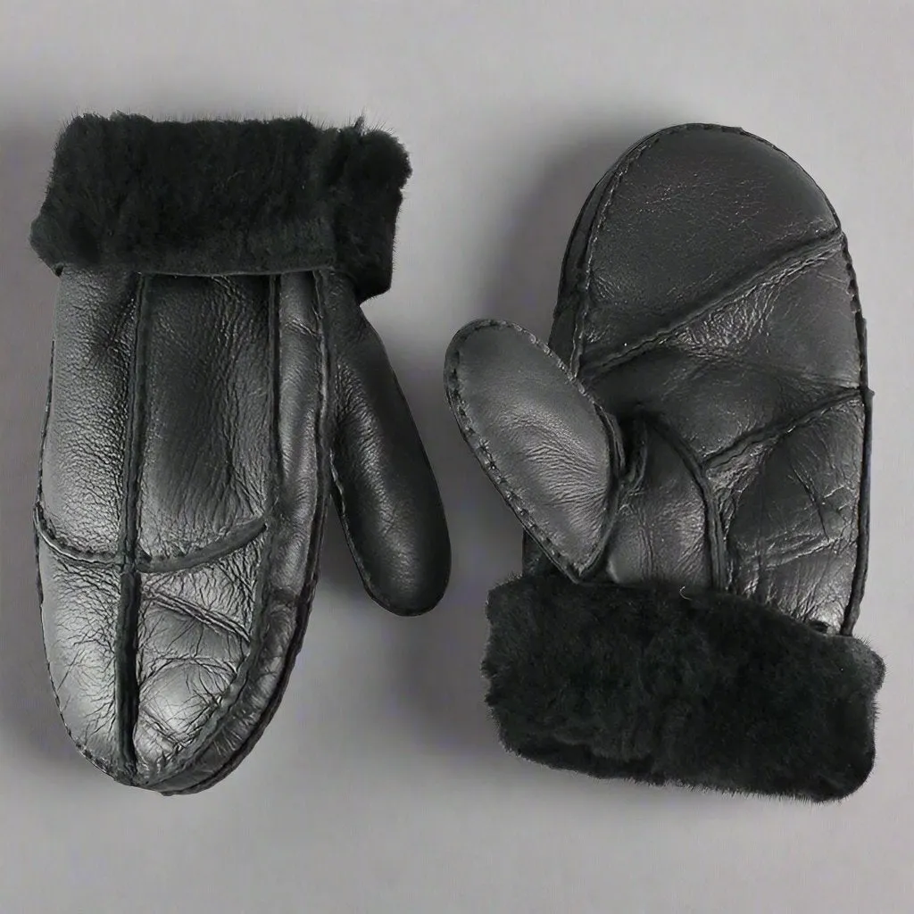 BOL Men's Shearling Leather Mittens