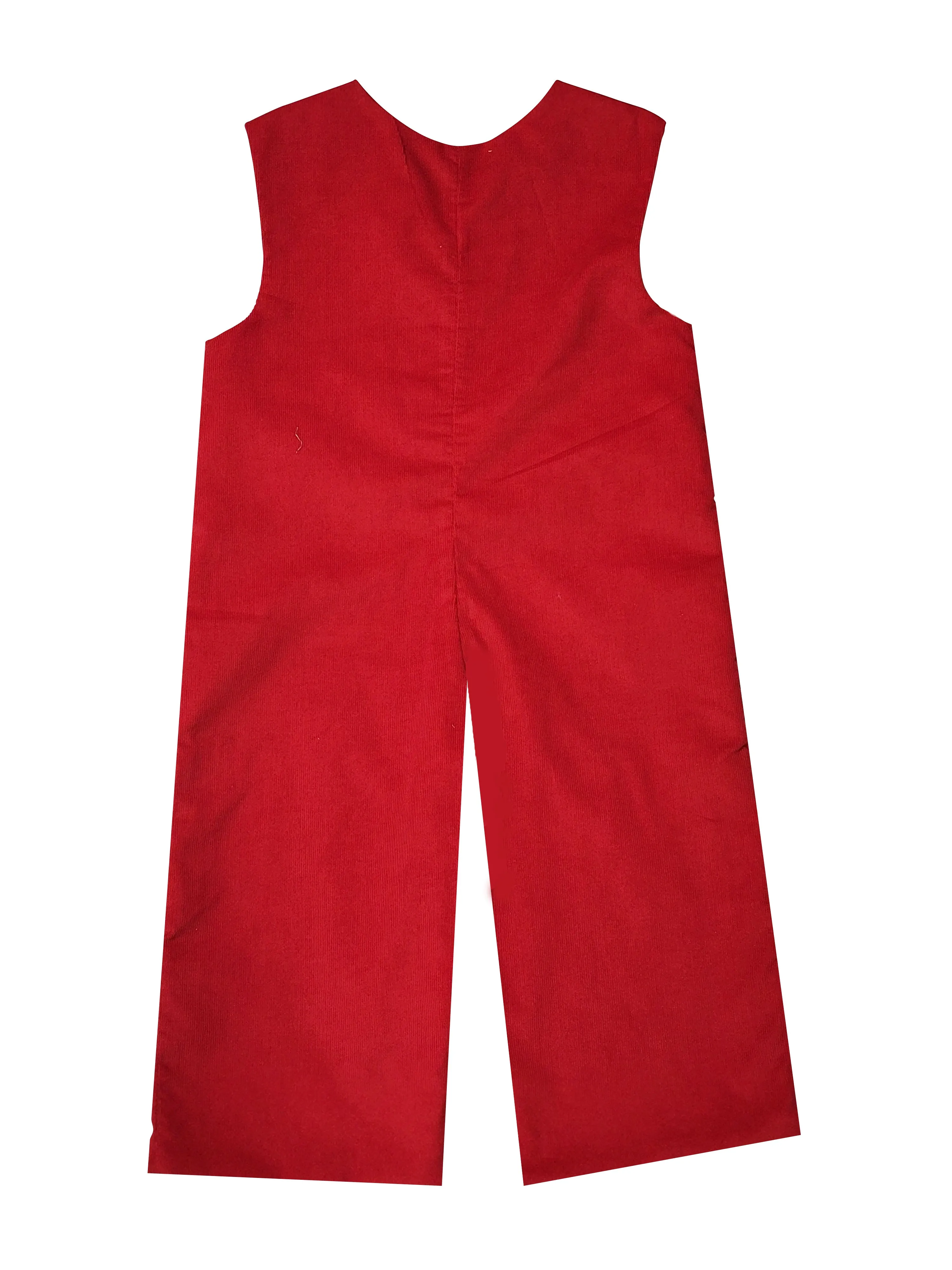 Boy's Red Corduroy Overall