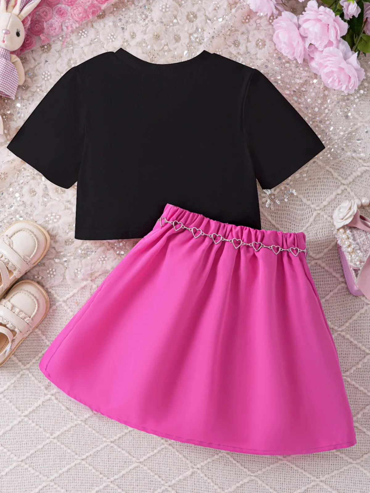 Brooklyn Graphic Top and Matching Skirt Set