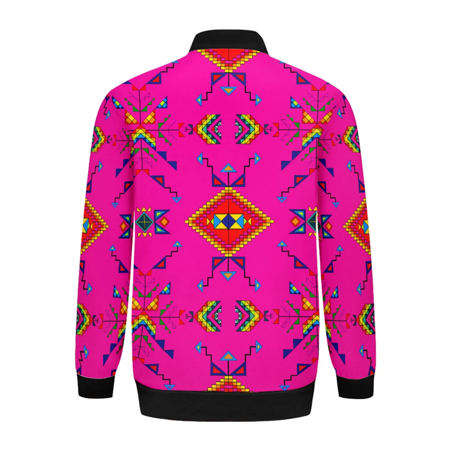 Buffalo Jump Pink Zippered Collared Lightweight Jacket