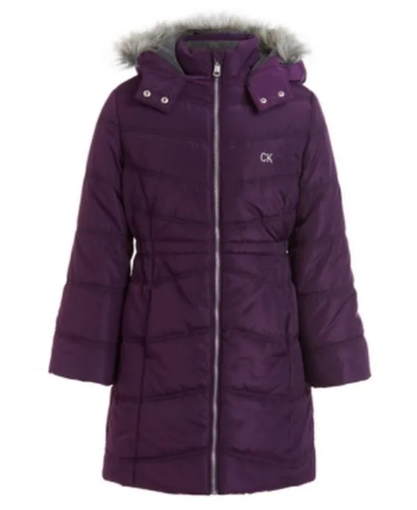 Calvin Klein Girls Aerial Hooded Jacket