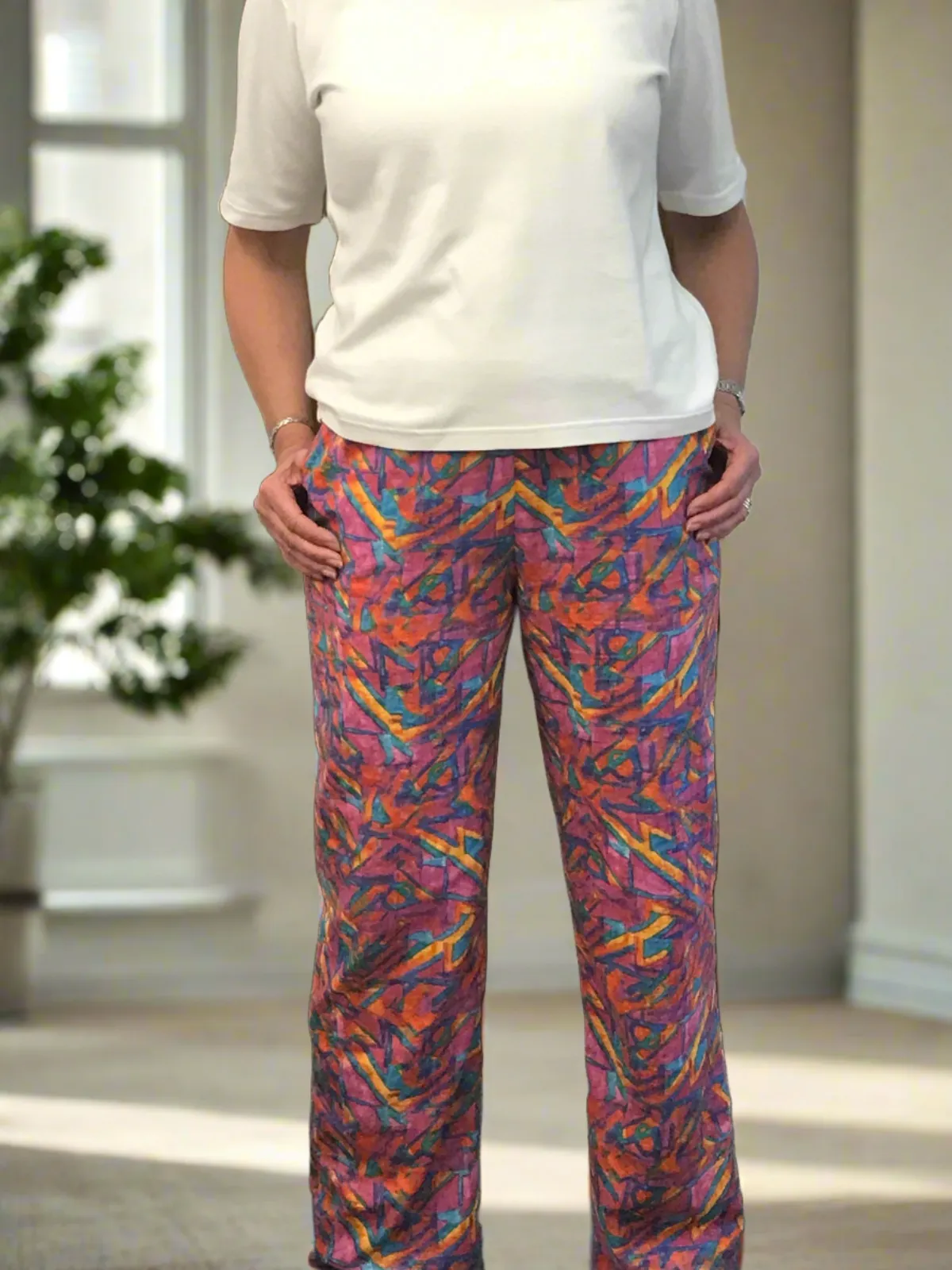 Calypso Cotton Summer trousers  2 colours size medium - 14 only