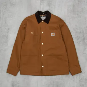 Carhartt WIP Michigan Lined Chore Coat - Hamilton Brown / Tobacco Rigid