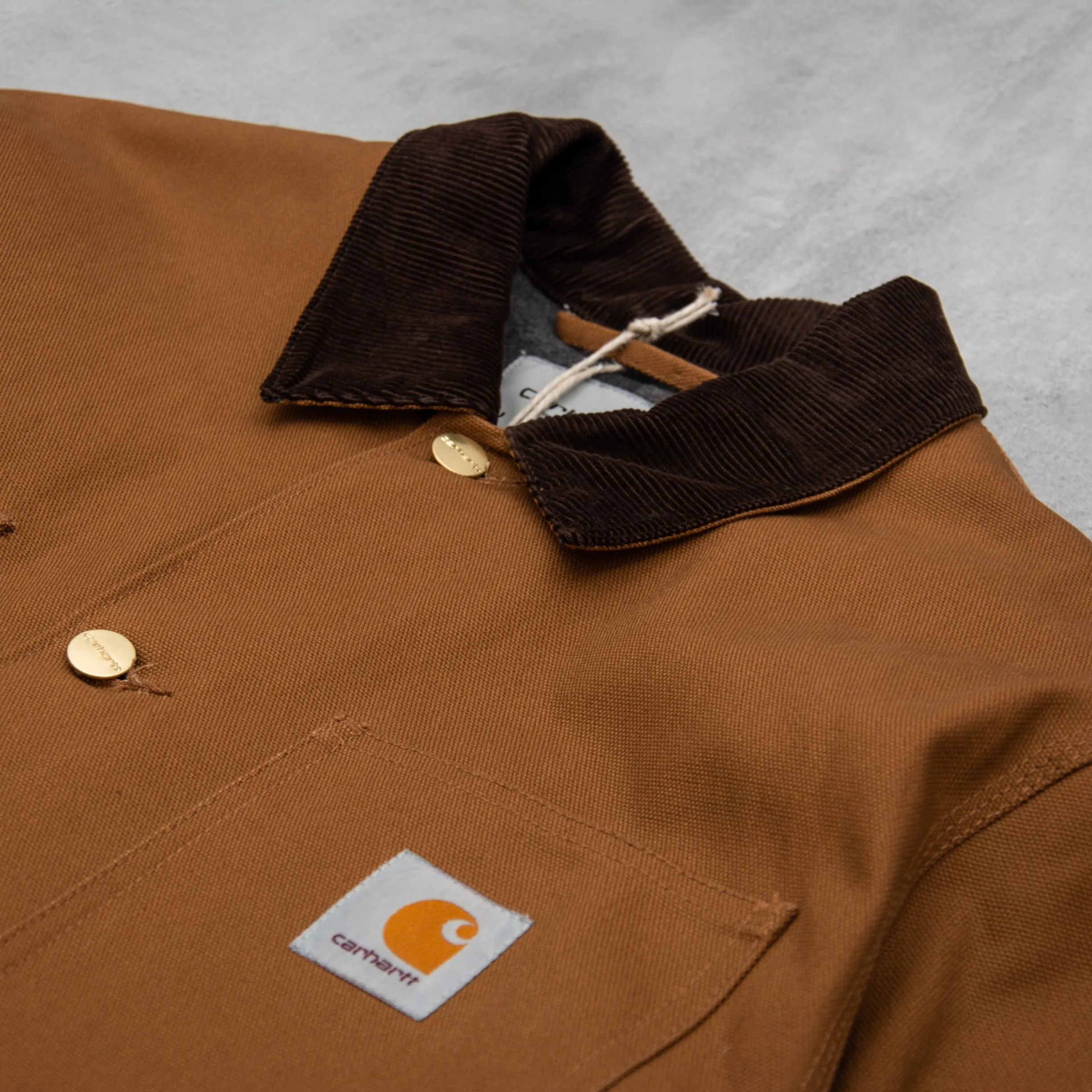 Carhartt WIP Michigan Lined Chore Coat - Hamilton Brown / Tobacco Rigid