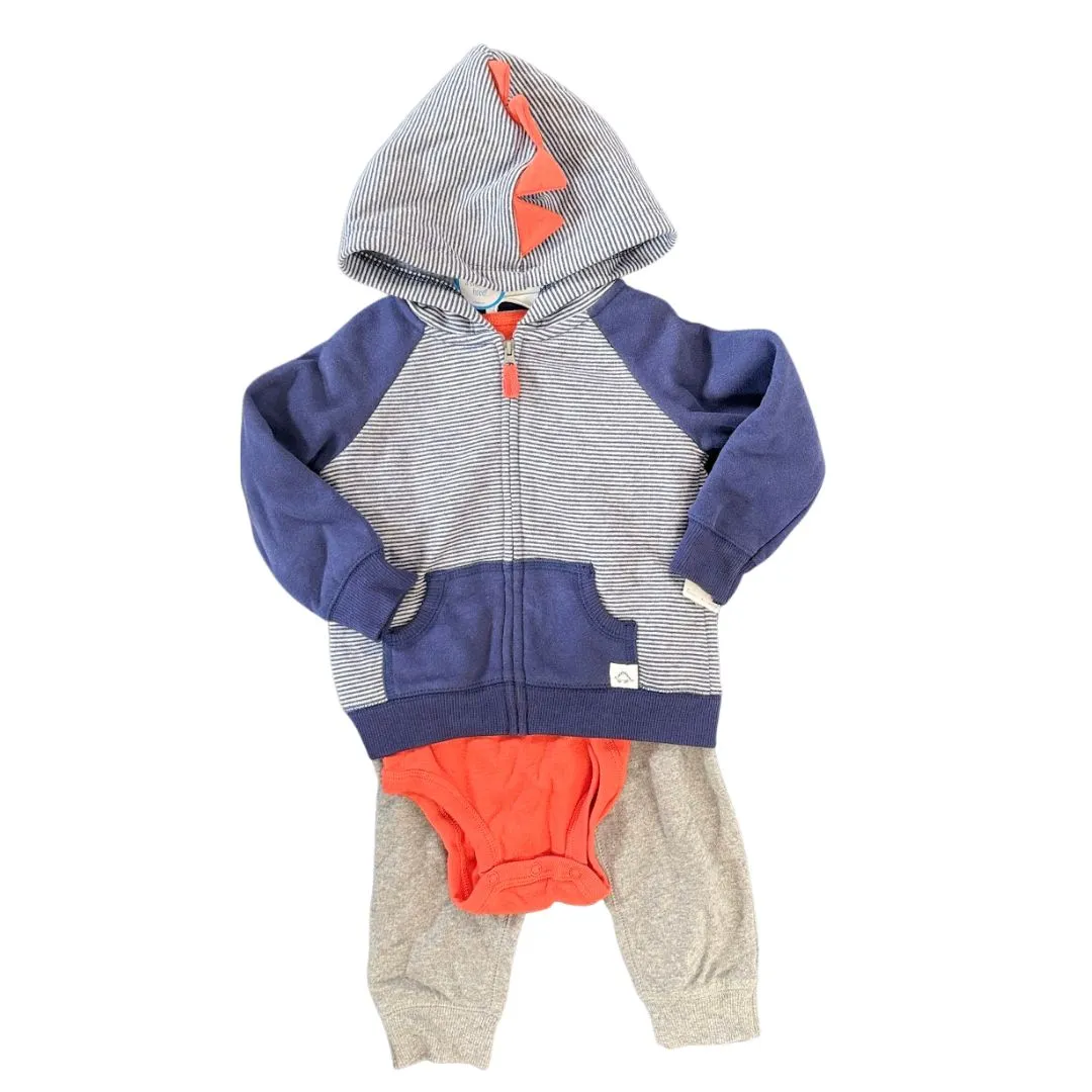 Carters Baby Boys 3-Pc. Hooded Fleece Jacket, Bodysuit and Pants