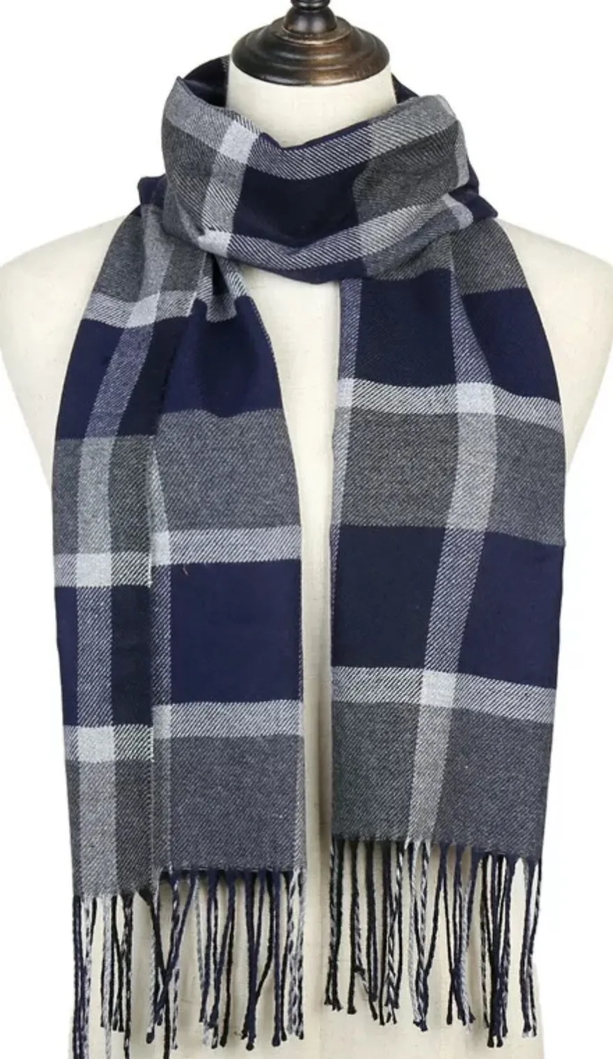 CASHMERE PLAID SCARF