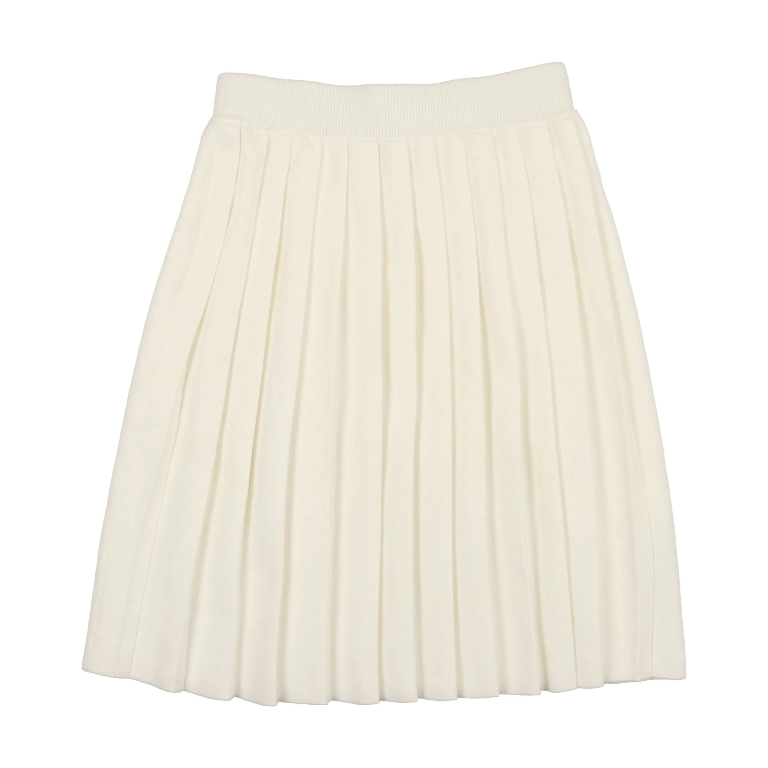 CCB Ivory Knit Pleated Skirt