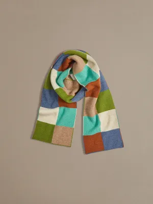 Chequerboard Scarf - Match Green