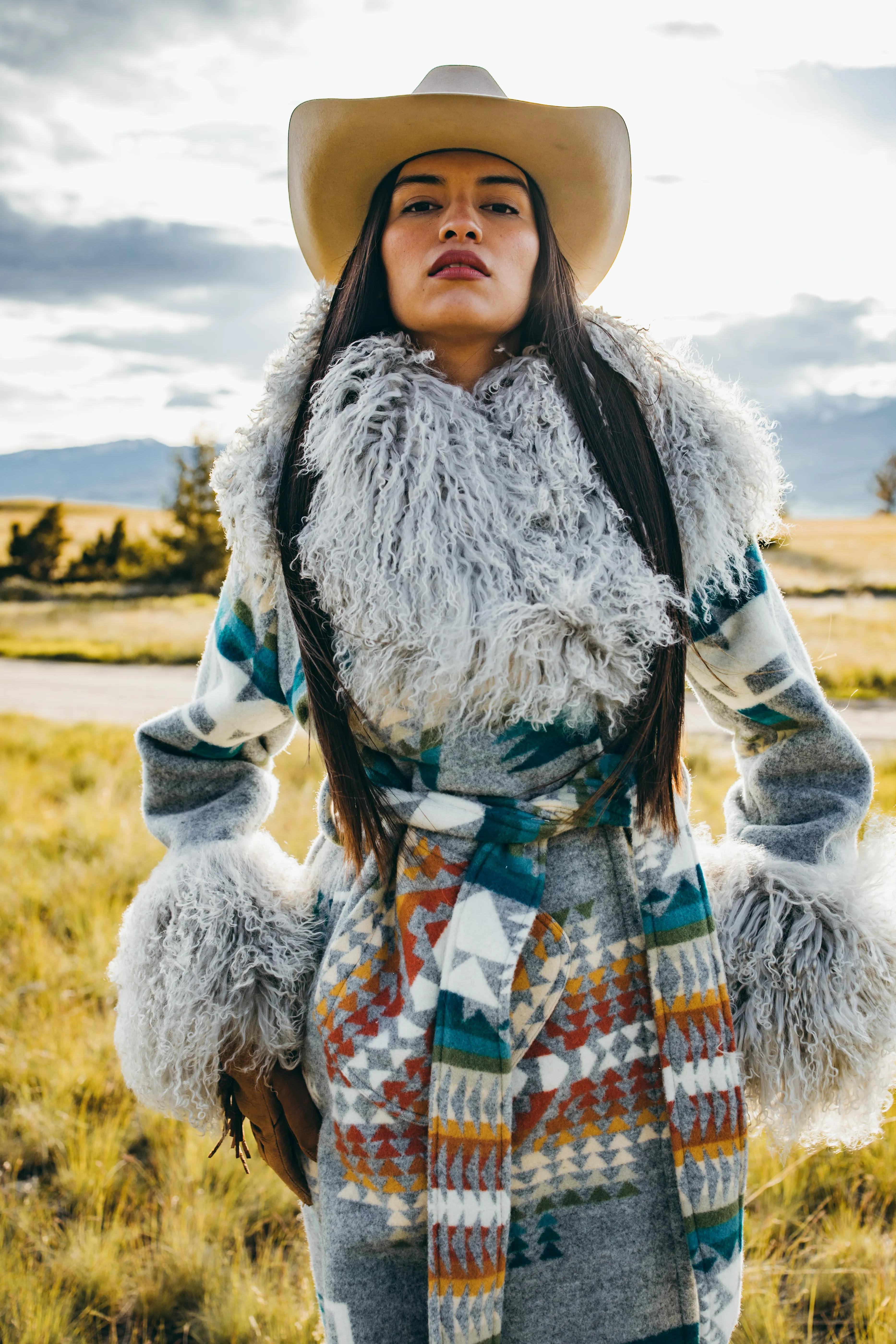 Chief Joseph  Shearling Duster