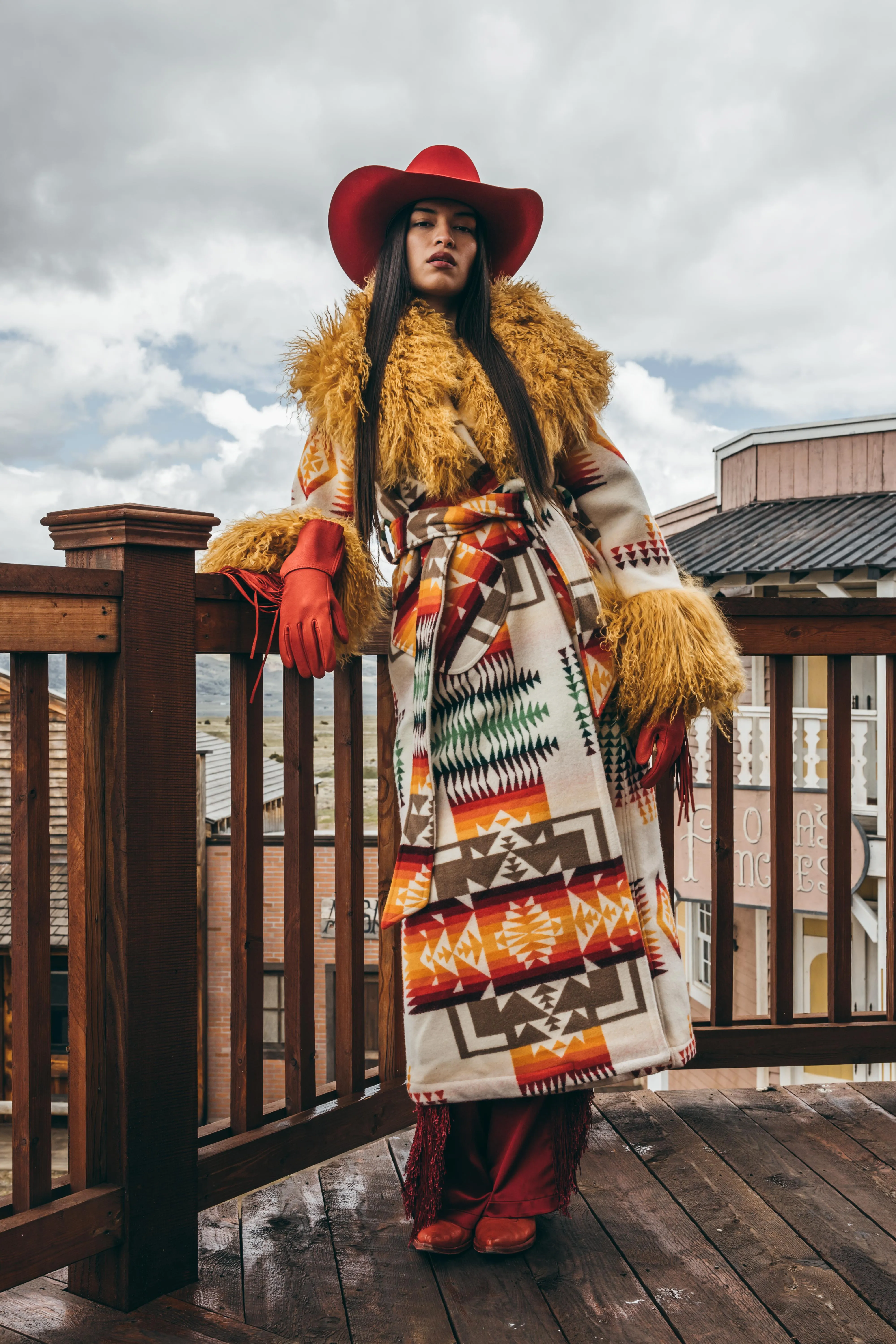 Chief Joseph Shearling Duster