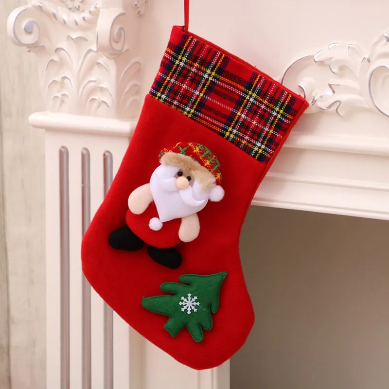 Christmas Decorations Santa Claus Socks Christmas Tree Pendant Christmas Socks Gift Bag Christmas Bag