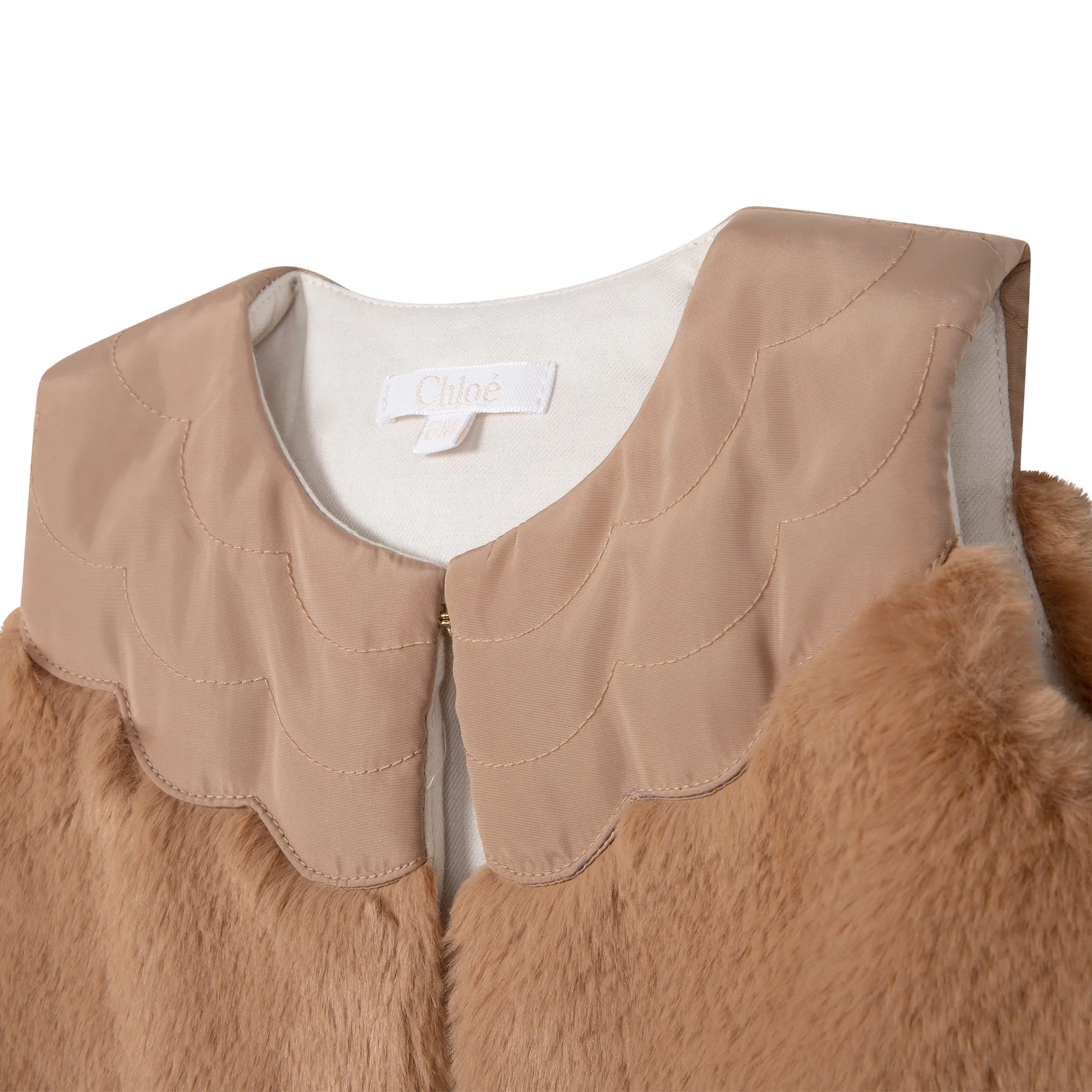 CL Stone Faux Fur Vest