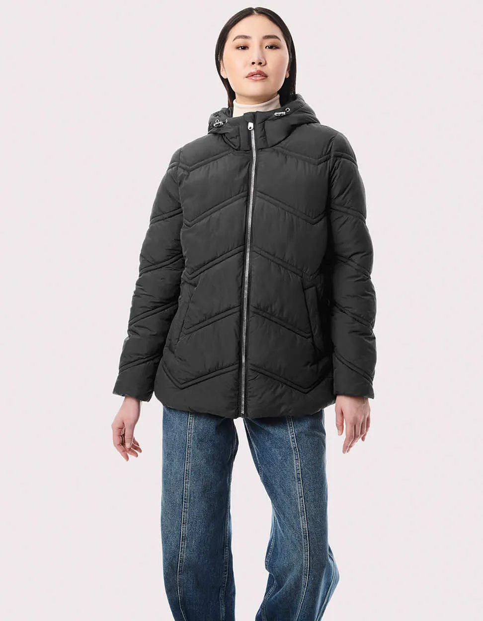 Classic Chevron Puffer Jacket