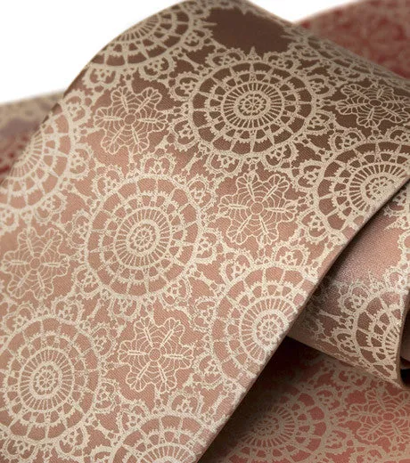 Cottage Lace Silk Necktie