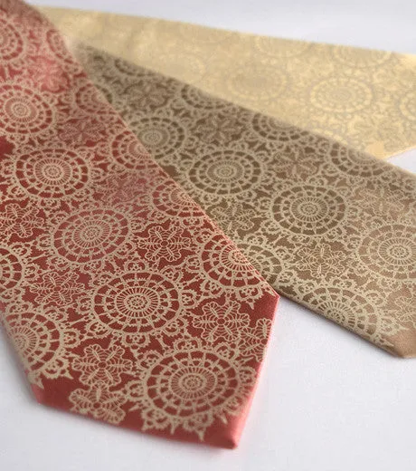 Cottage Lace Silk Necktie