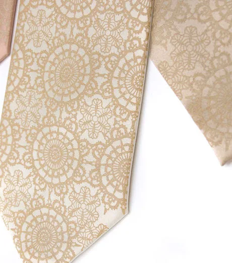 Cottage Lace Silk Necktie