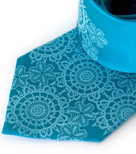 Cottage Lace Silk Necktie